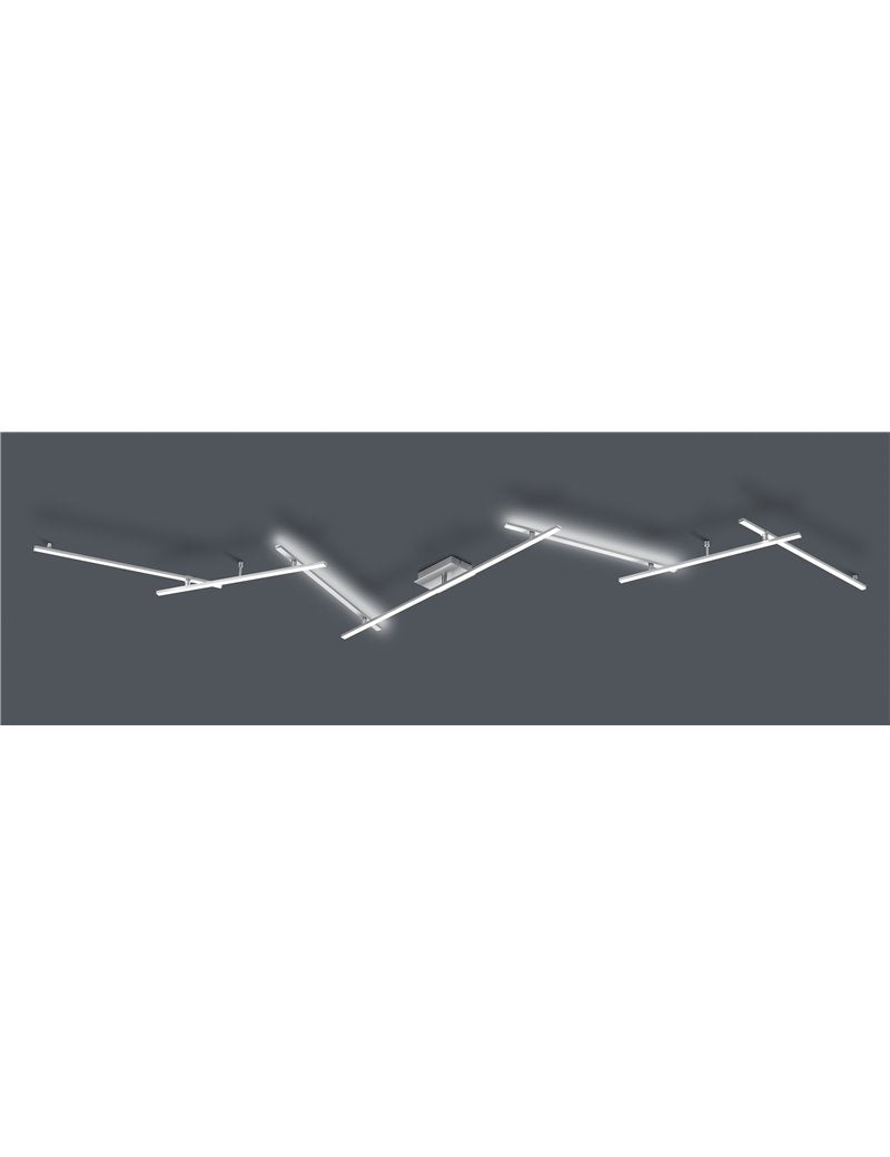 Sie wird auch mit sieben abgesiegelten Stahltruthähnen, die mit sieben satinierten Stahlbluten beiliegt wurden, aufblühen. Moderne LED-345cm