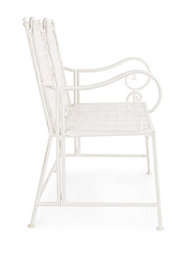 Klappbare Zweisitzer-Stahlbank Bianca EMILY 115x60x h92 cm