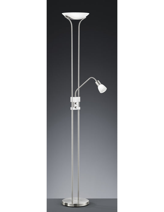 Piantana Led mit Luce Spot zum Dimmerbar Santo II Nichel Trio Lighting