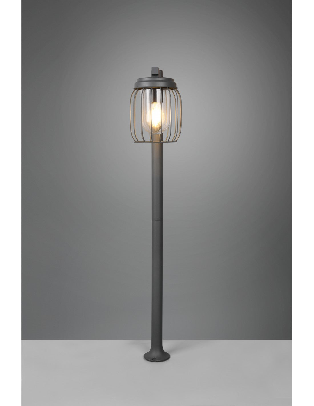 Tuela Outdoor Pole Anthrazit Metallkäfigdiffusor IP44 Trio Lighting