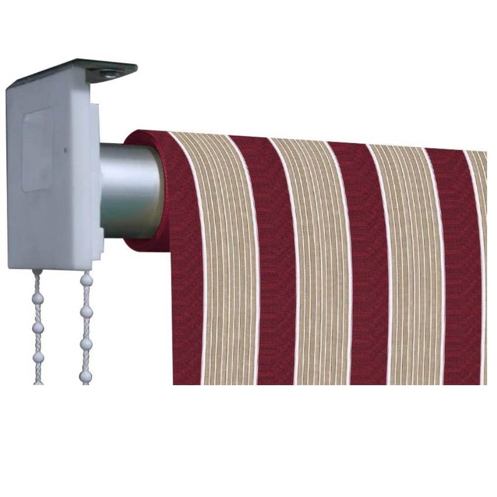 Mikonos Markise Beige - Burgund 2 x 2,5 Meter Verdelook