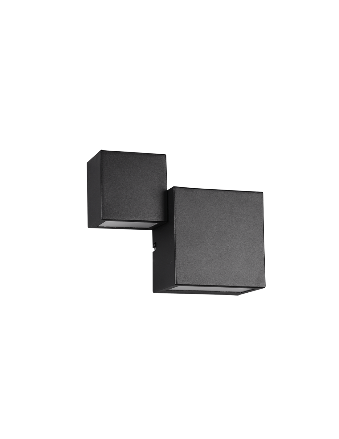 Moderne Wandleuchte Miguel Black Double Emission LED Trio Lighting