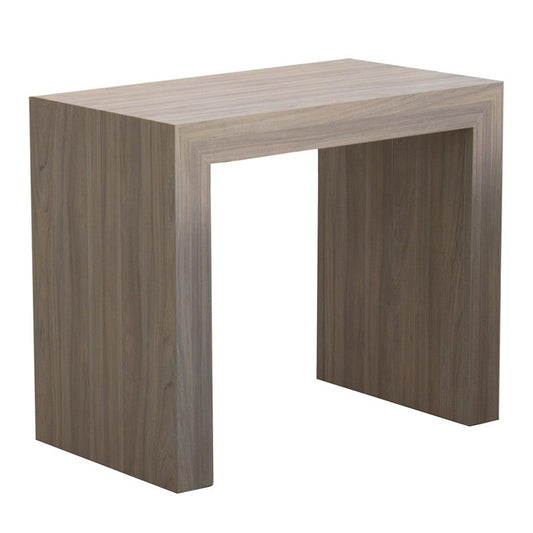 Ausziehbarer Konsolentisch mit klappbarer Struktur, Ulmenoptik, 90x50-300 cm
