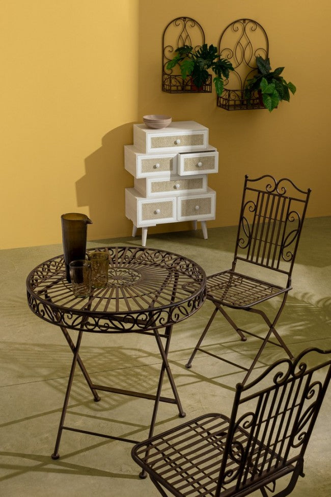 4x P. Fiore Parete Melanie Rett Marrone L