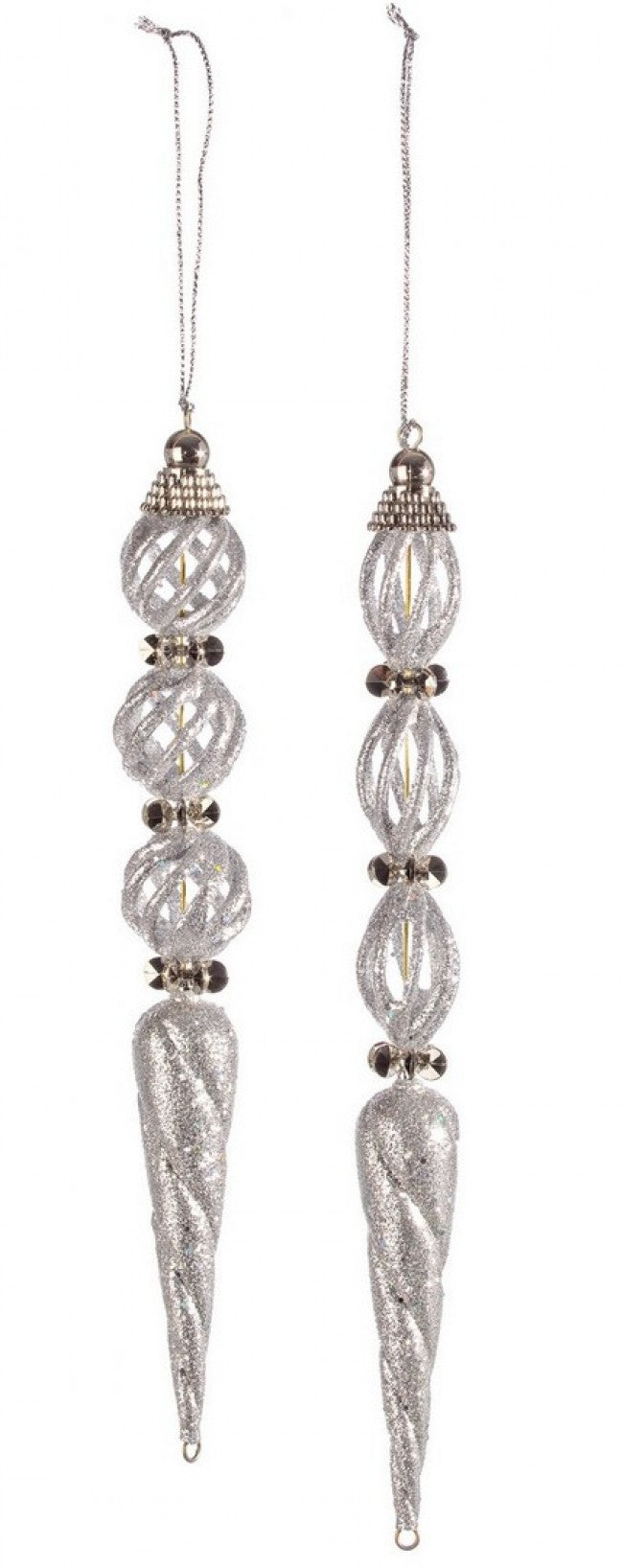12x Silver Ice Fashion Pendail Arsch