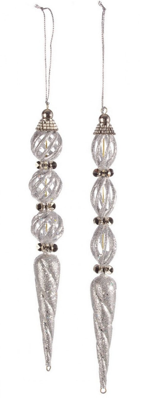 12x Silver Ice Fashion Pendail Arsch