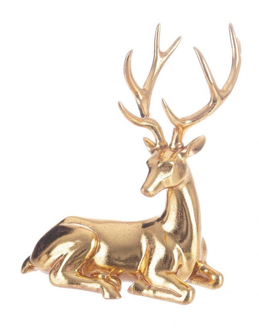 2x Rentier Majestic Sitting Gold 29x35h