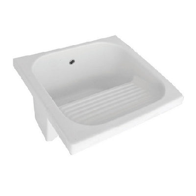 Keramik Waschbecken mit Rakel 60x60 cm