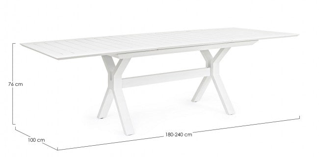 Weißer Garten Kenyon, cm cm, 180-240 x 100