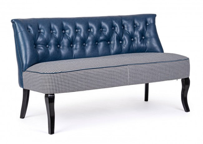 Blaues 2-Sitzer-Sofa
