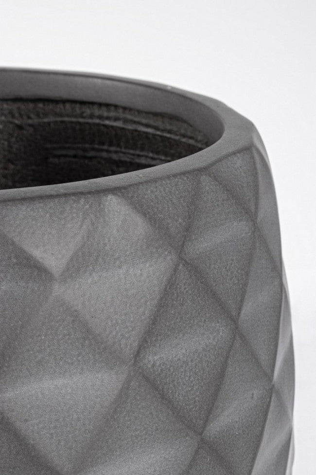 Set2 Pyramid Vase Schale Anthrazit