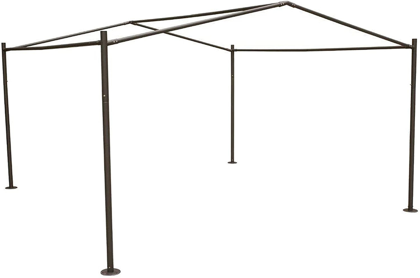 Certeli quadratischer Pavillon Abri-Form Graphit-Schieferfarben 4x4