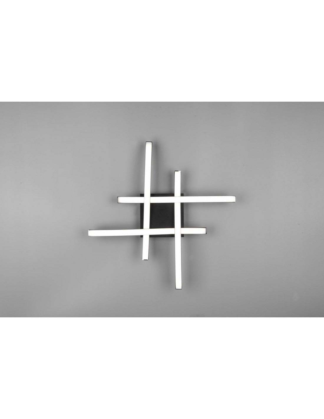 Moderne Route Black Deckenleuchte 4 LED-Stäbe 4000k Trio-Beleuchtung