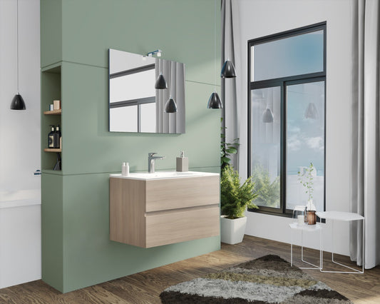 Badezimmerschrank Cm. 80 Neue Splash-Eiche
