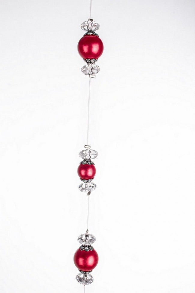 12x String Perle C-Gokion Red 180 cm