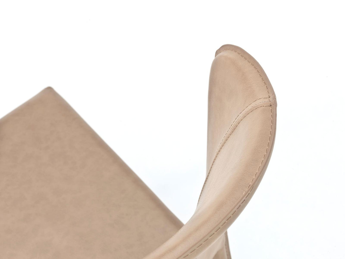 4x Stuhl aus Kunstleder und taubengrauer Sitzfläche 49x56x82h cm