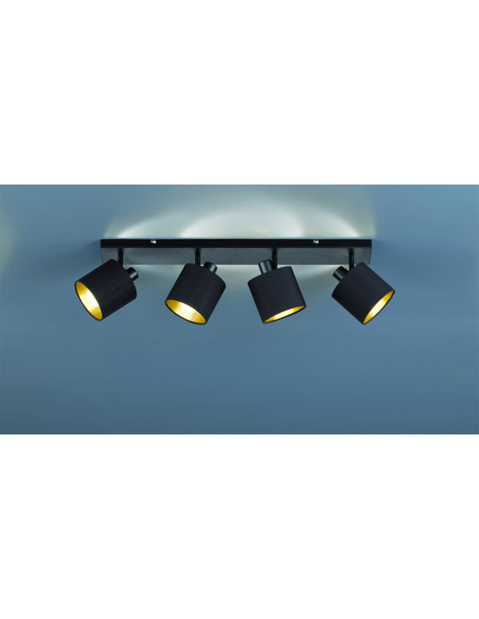Strahler Tommy 4xE14 Spot Schwarz L70 cm Trio Lighting
