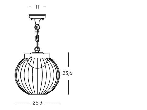 Aufhängung 20W LED 4000K schwarze Käfiglinie