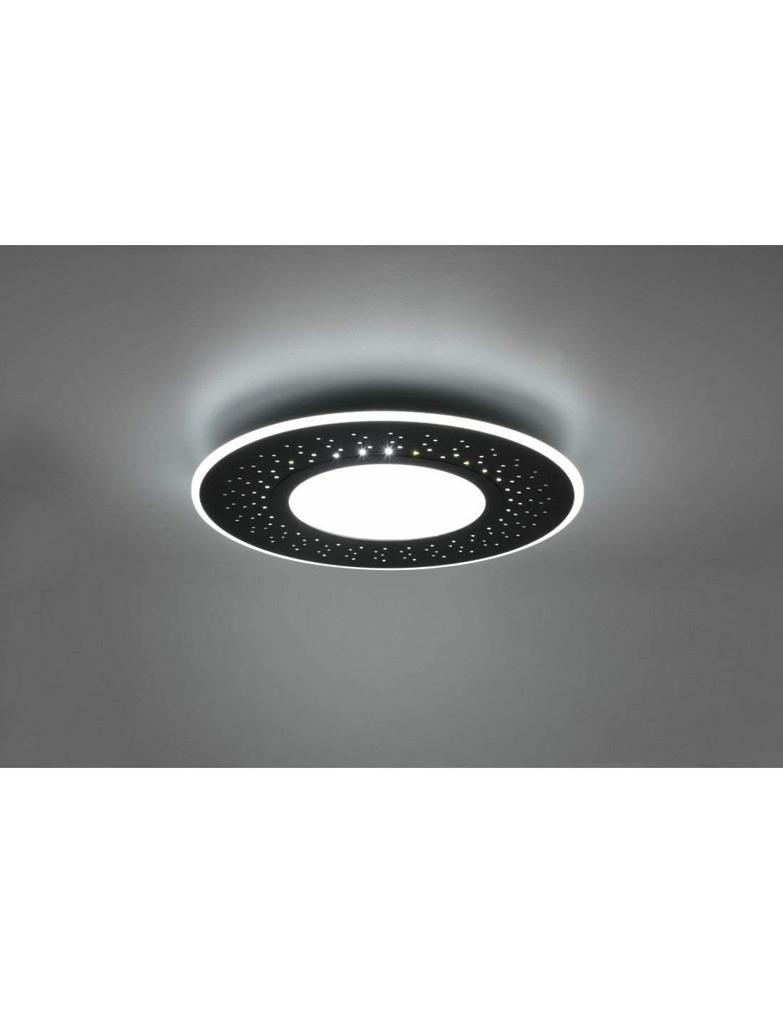 Moderne Deckenleuchte Verus Black Led Dimmer 44w Trio Lighting