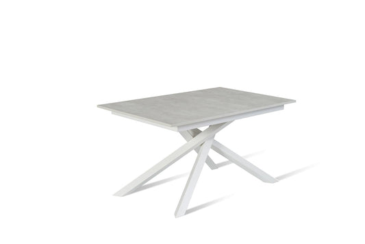 Voller weißer weißer Zement Blindprobe 90 cm x 140-190 cm H.76 cm