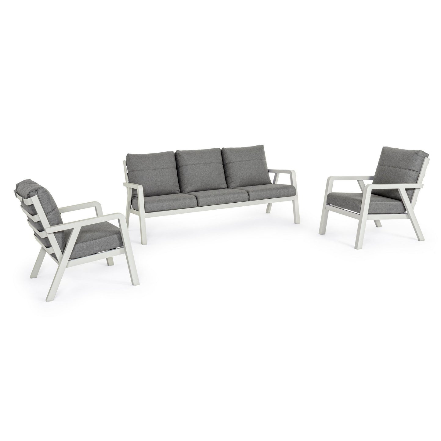 3-teiliges Lounge-Set mit Truman Lunar Kissen