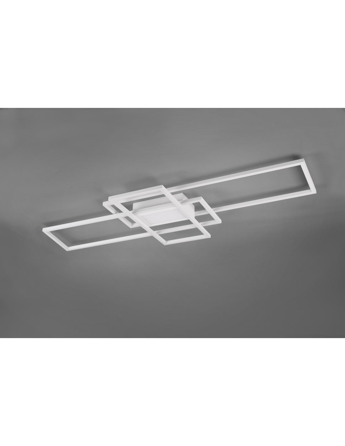 Irvine Deckenleuchte 3 Rechtecke LED 60w weiß L105 cm dimmbar Trio Lighting