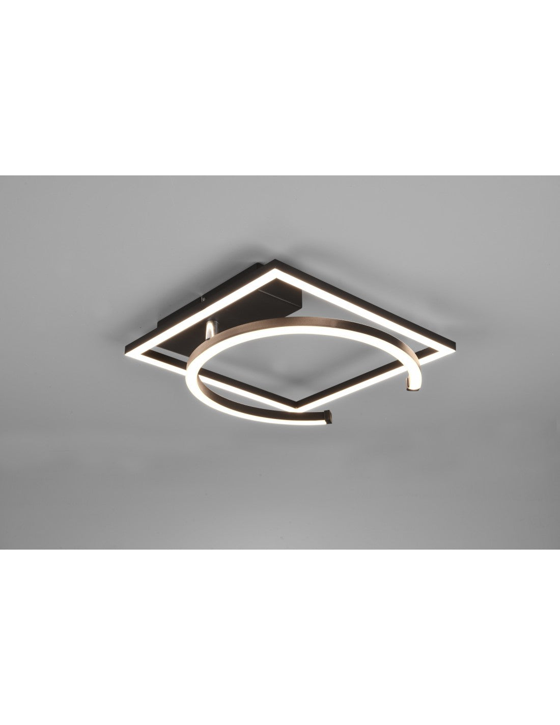 Schwarze Pivot-Deckenleuchte, LED-Dimmer, 4000 K, verstellbare Trio-Beleuchtung