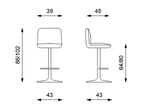 2x Sumpel in einer glasfaserigen Mikrofaserkabel, mit Metallstruktur 39x45x86/102h cm
