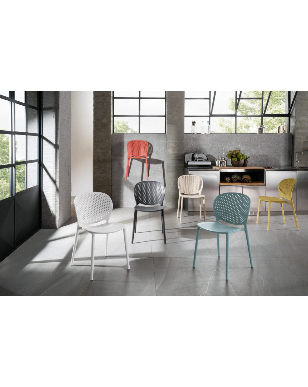 4x Stuhl aus Polypropylen - Spot