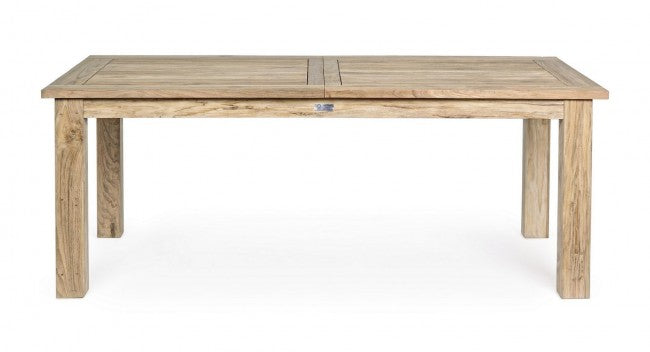 Externer Ausreiselpunkt in Lunterstützung Teak FSC cm 200-260x 100x h 78