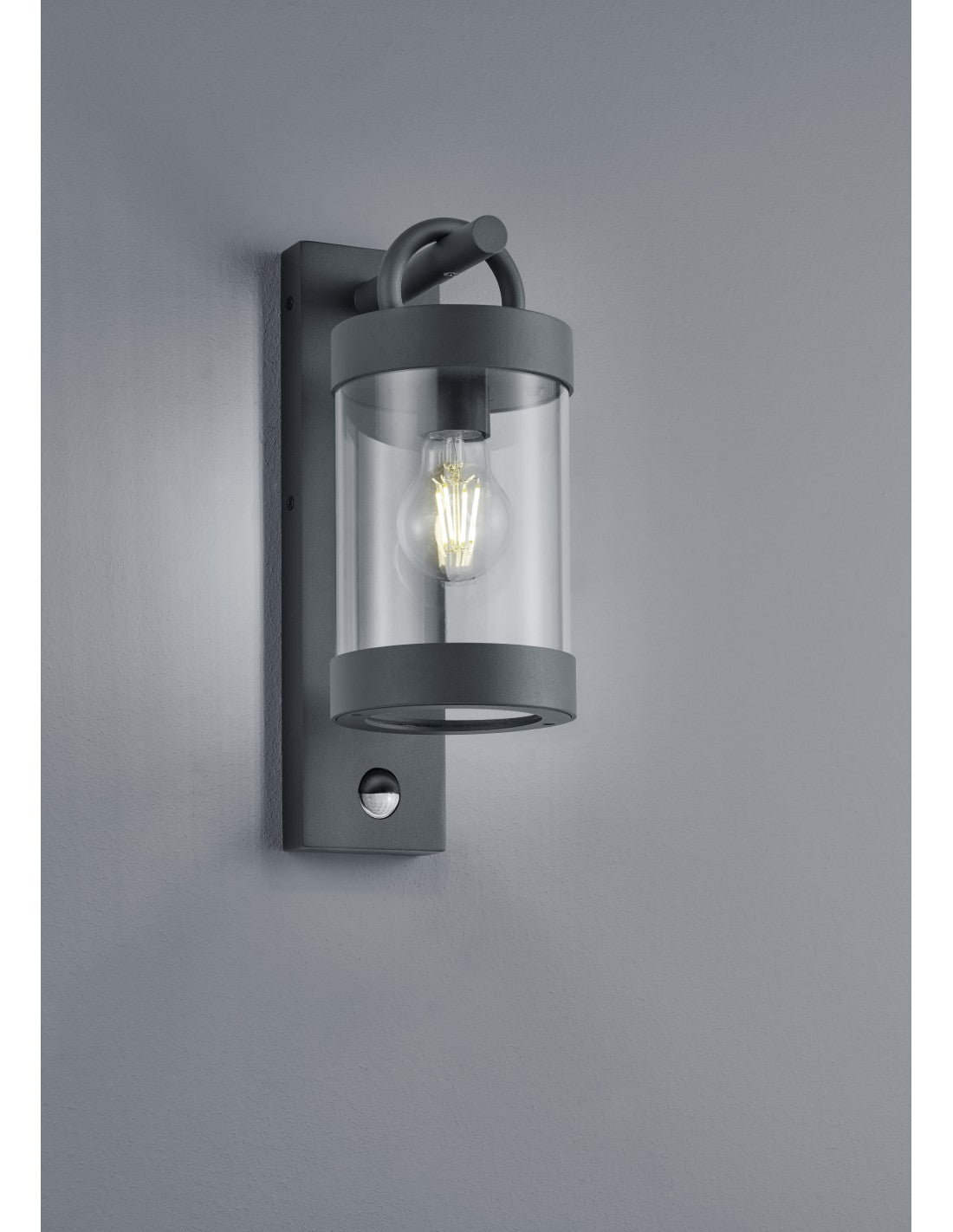 Applique Lanterna Sambesi Anthrazit Sensor Wovement IP44 Trio Lighting