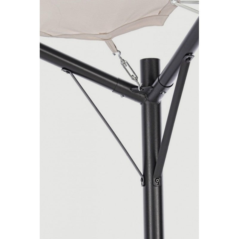 Kuppel-Gartenpavillon anthrazitgrau 3,5x3,5xh 260 cm