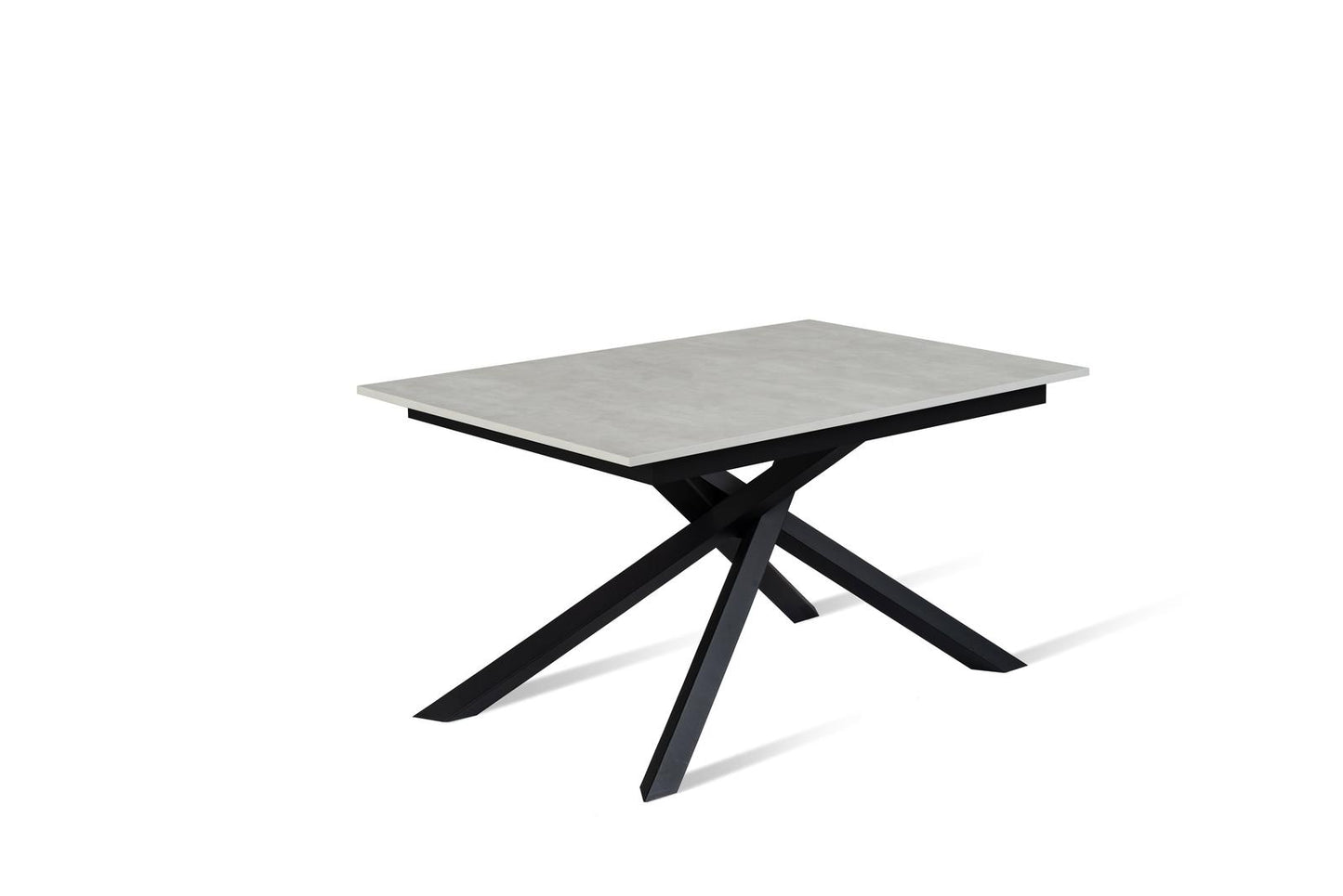 Voller weißer schwarzer Zement, schwarz 90 cm x 140-190 cm H. 76 cm