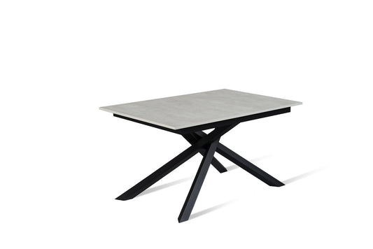 Voller weißer schwarzer Zement, schwarz 90 cm x 140-190 cm H. 76 cm