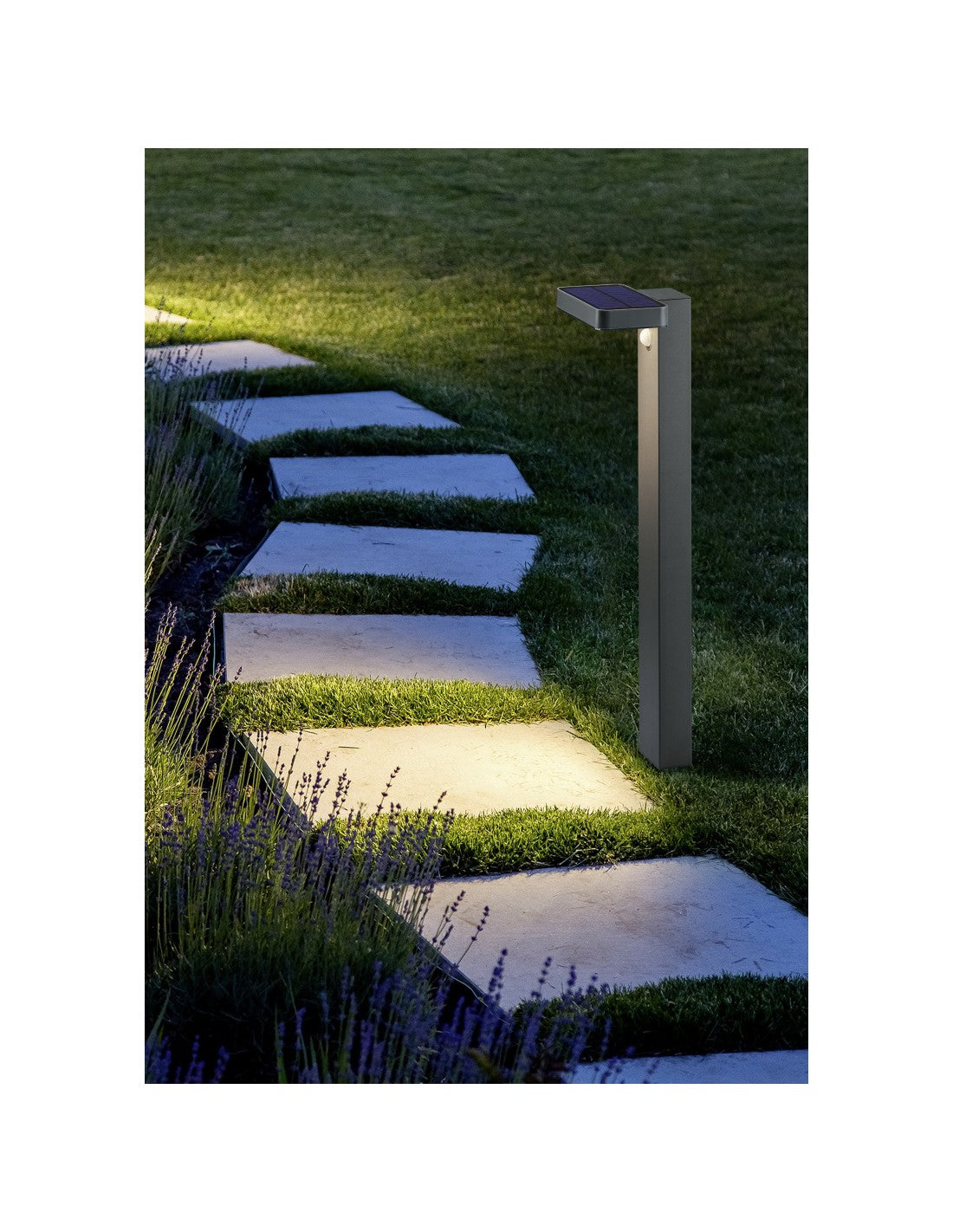 Pole Esquel Led Anthrazit IP44 mit Trio Lighting Bewegungssensor