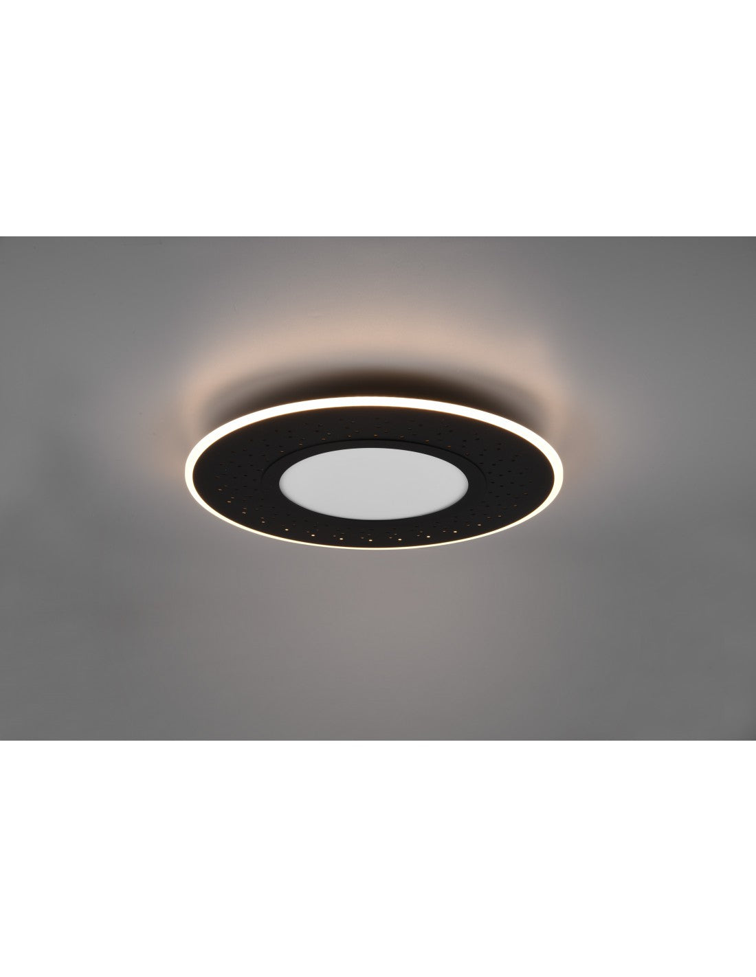 Moderne Deckenleuchte Verus Black Led Dimmer 44w Trio Lighting