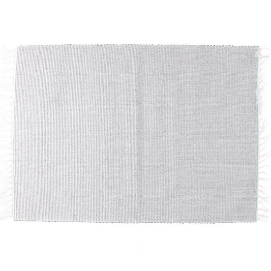 Einfaches rechteckiges Tischset 35x50 cm aus grauer Baumwolle