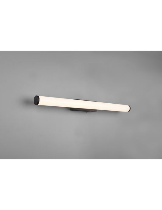 Mattimo Badezimmerspiegel-Applikation, LED, 6,5 W, IP44, schwarze Trio-Beleuchtung