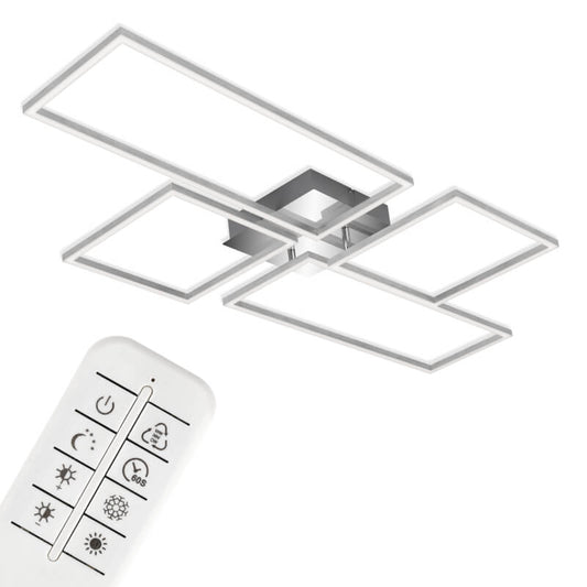 LED-CCT-Rahmen 110 cm 2x15W 1600lm Chrom