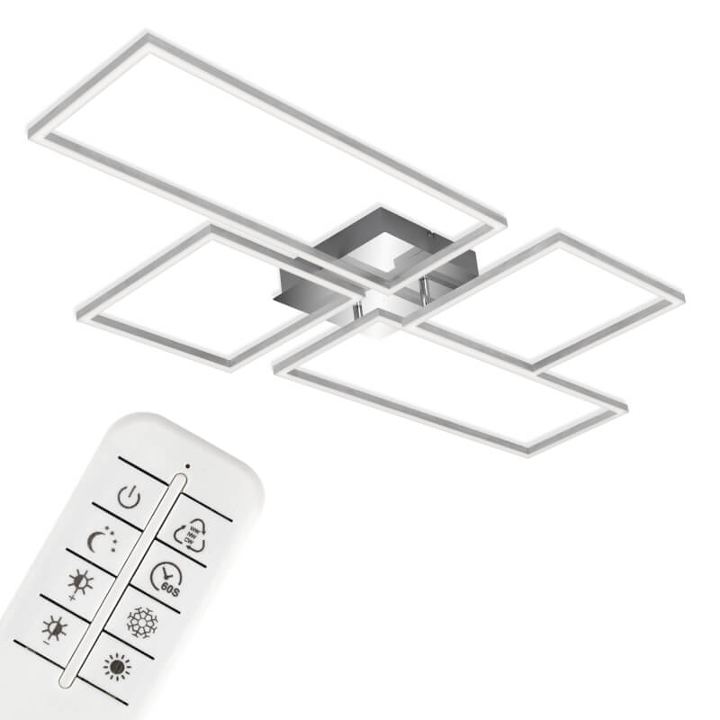 LED-CCT-Rahmen 110 cm 2x15W 1600lm Chrom