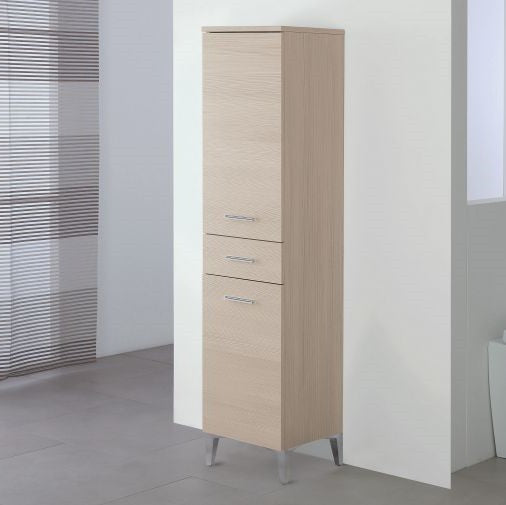 Lärchentuchregal Schrank zwei Türen und eine Schublade 35x35x h148,5 cm