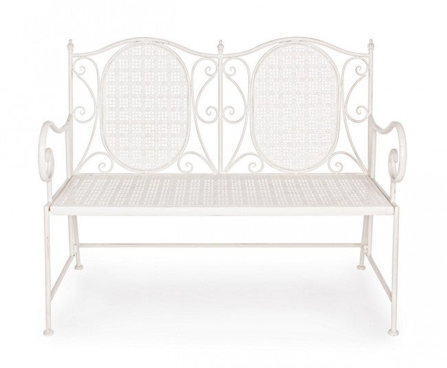 Klappbare Zweisitzer-Stahlbank Bianca EMILY 115x60x h92 cm