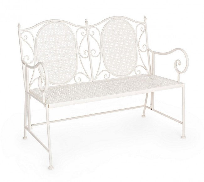 Klappbare Zweisitzer-Stahlbank Bianca EMILY 115x60x h92 cm