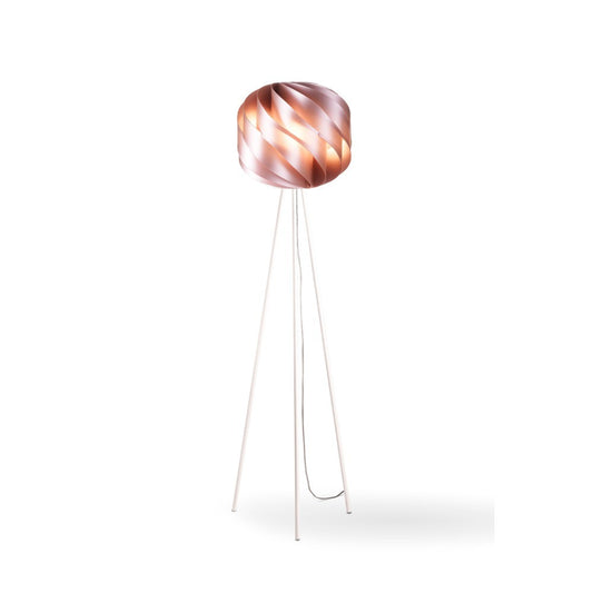 Rosa Metall Stativ Lampe in Metall Cm. 40 x 163 h