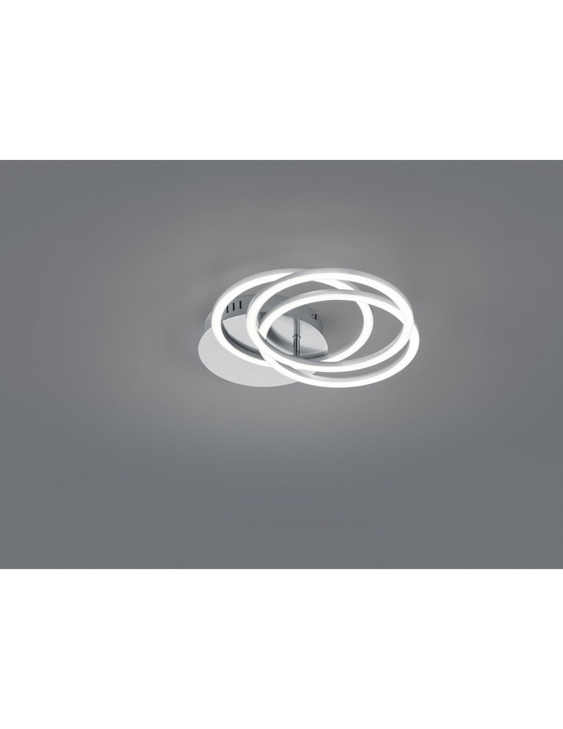 Deckenleuchte mit 3 verstellbaren Ringen, LED-Dimmer, Circle Nichel Trio Lighting