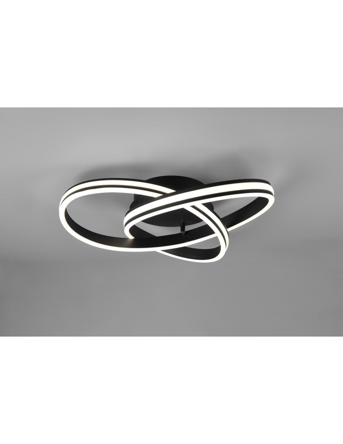 Plafoniera Ultramoderna Yara Nero Led Dimmer Trio Lighting