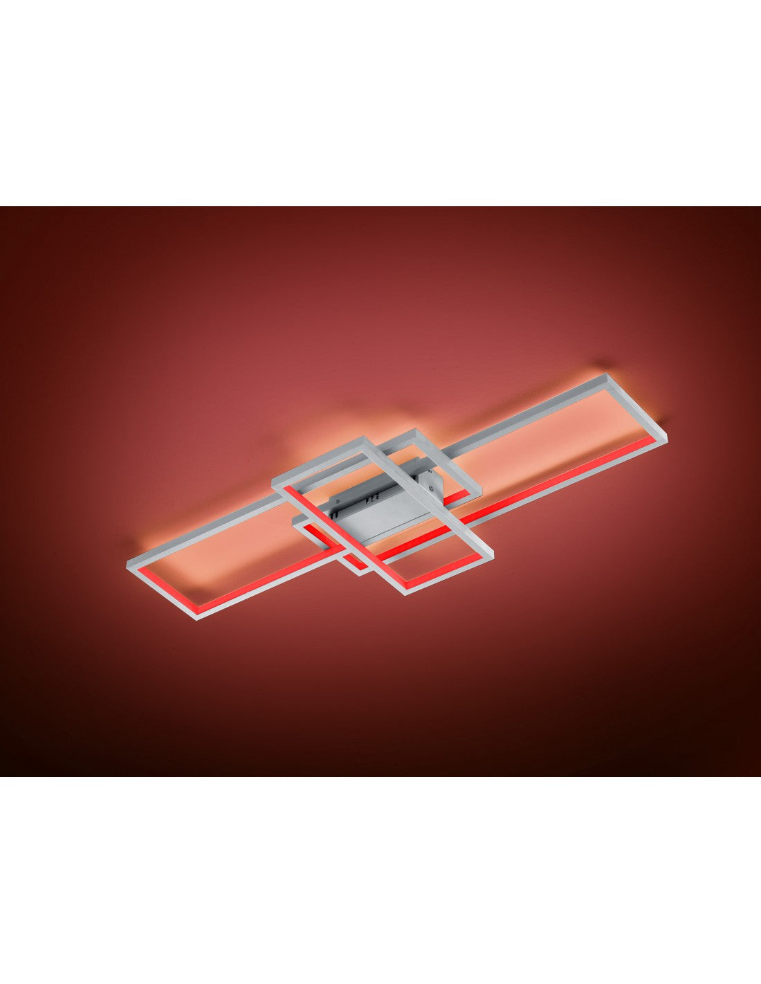Thiago Led Deckenleuchte 3 Rechtecke L104 cm Nichel Trio Lighting