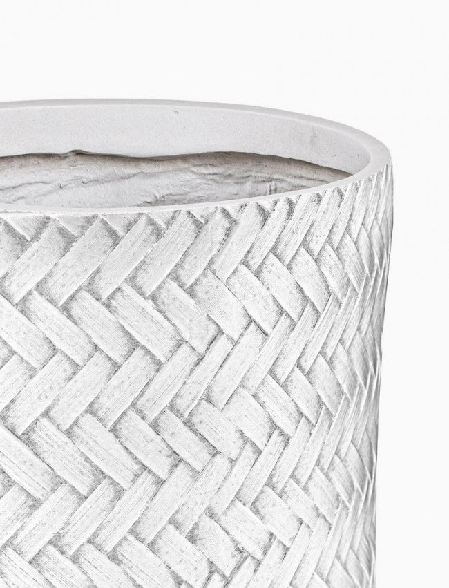 Set4 P.Vase Tressage Cil Weiß