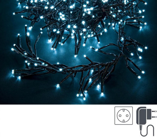 6x Cluster768L Weiß 3mm grüner Faden IP44