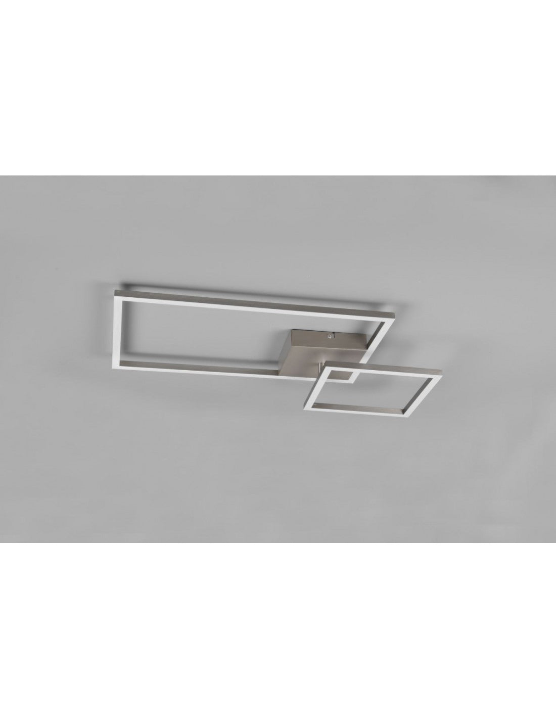 Kippbare quadratische Deckenleuchte Pan Nickel Led Dimmer 4000k Trio Lighting